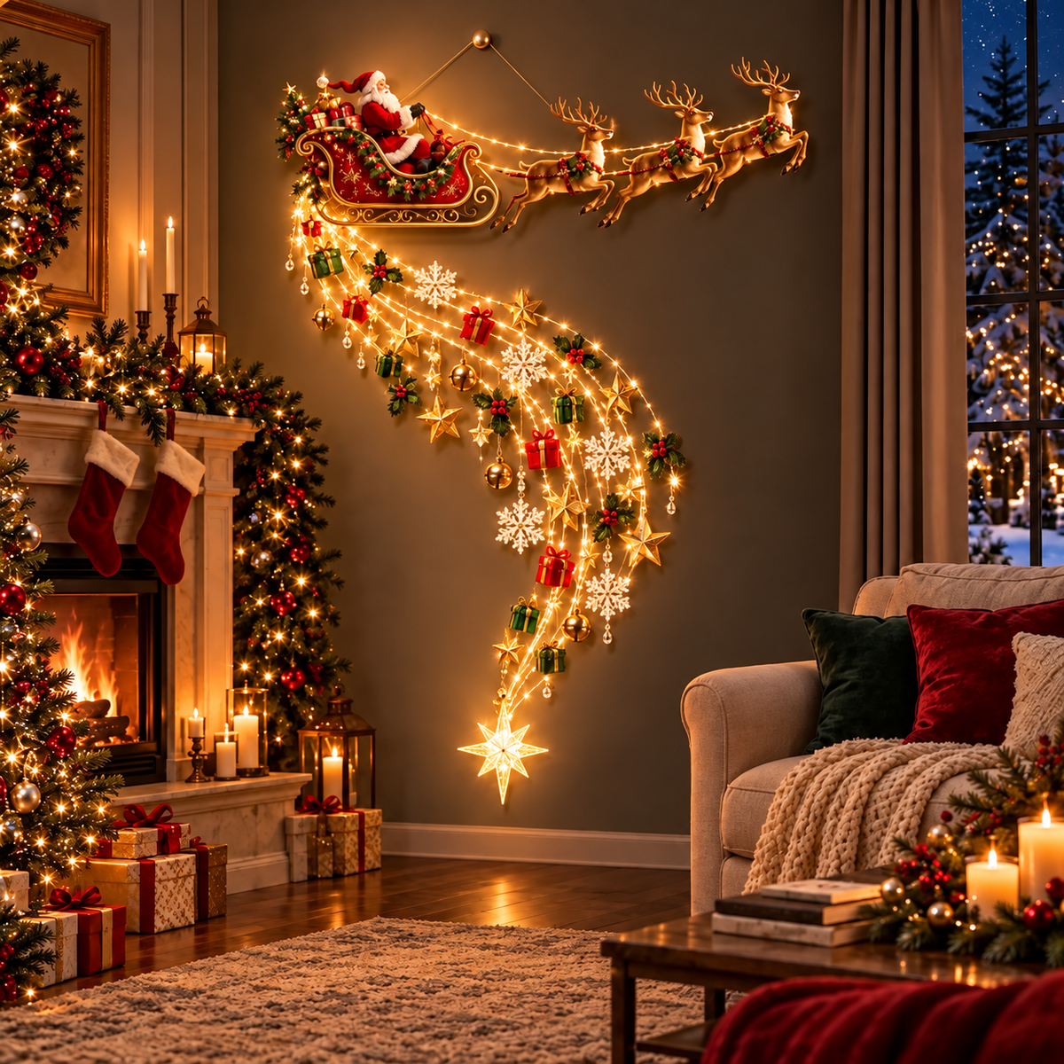 ⭐2026 The Newest Christmas Style – LED Christmas Wall Light