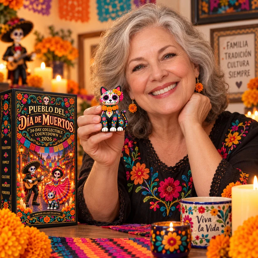 🎁Day of the Dead 2026 24-Day Miniature Village Countdown Calendar