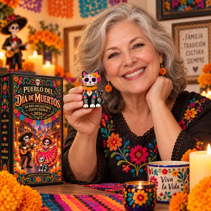 🎁Day of the Dead 2026 24-Day Miniature Village Countdown Calendar