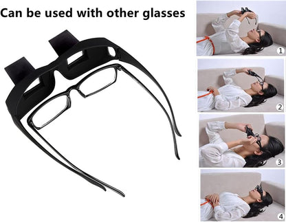 📖 Gafas prismáticas Lazy: gafas para leer y ver la televisión tumbado, con visión periscópica HD