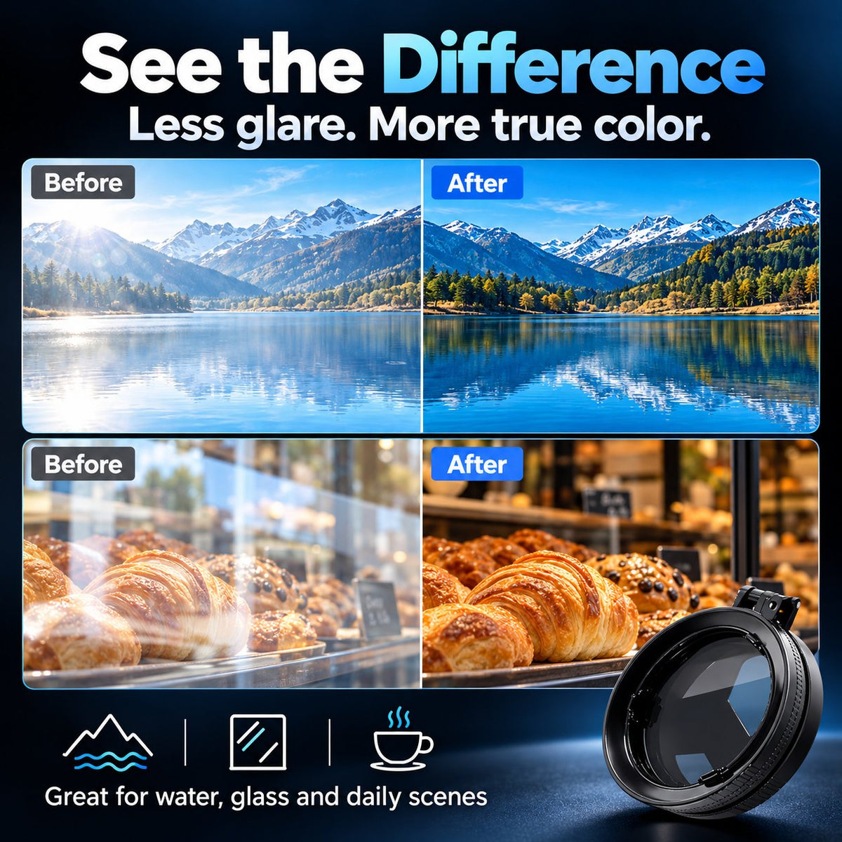 🔥Magnetic Phone Polarizing Filter