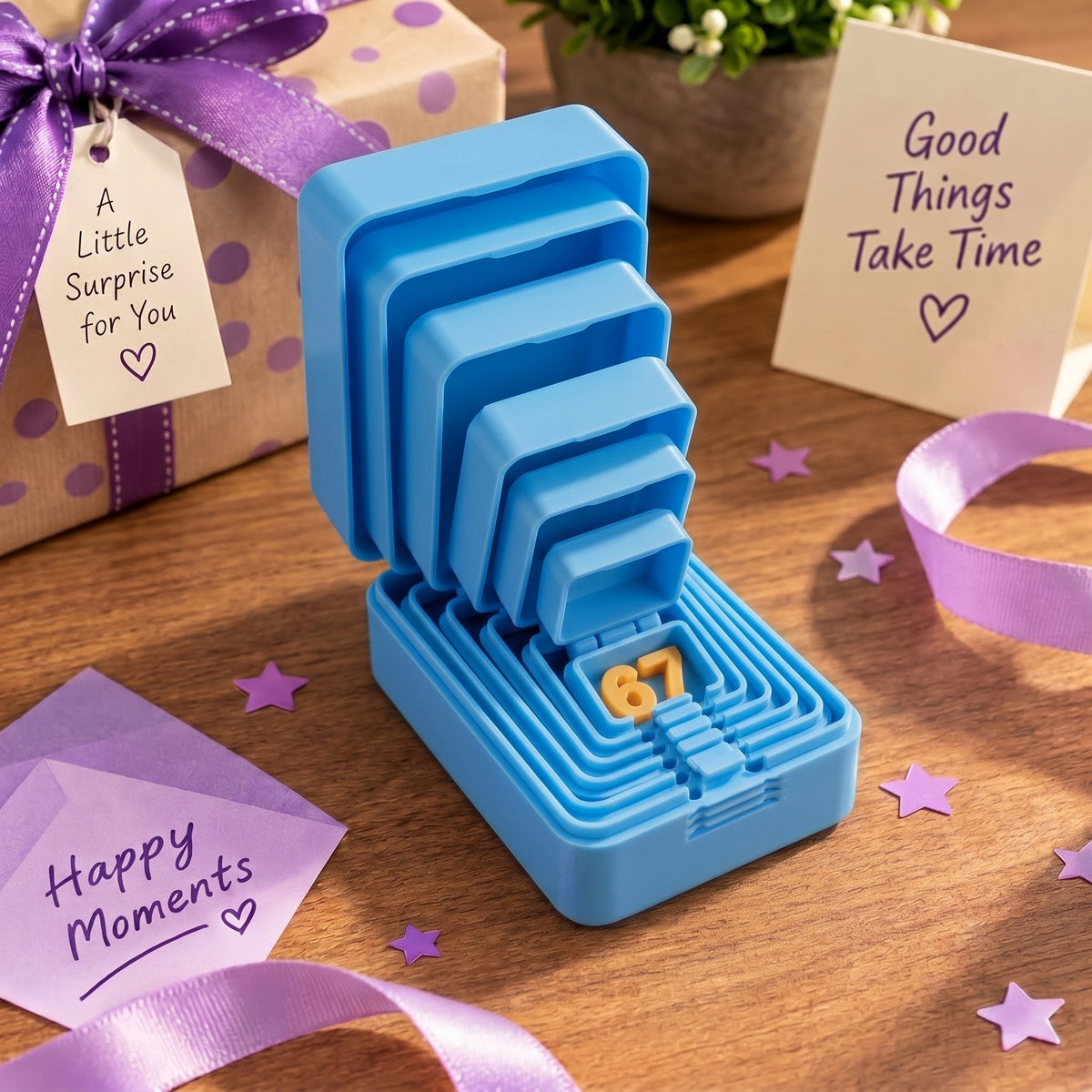 🔥 6-Layer Nesting Prank Gift Box