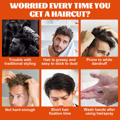 🔥Men's Hair Styling Gel with Comb