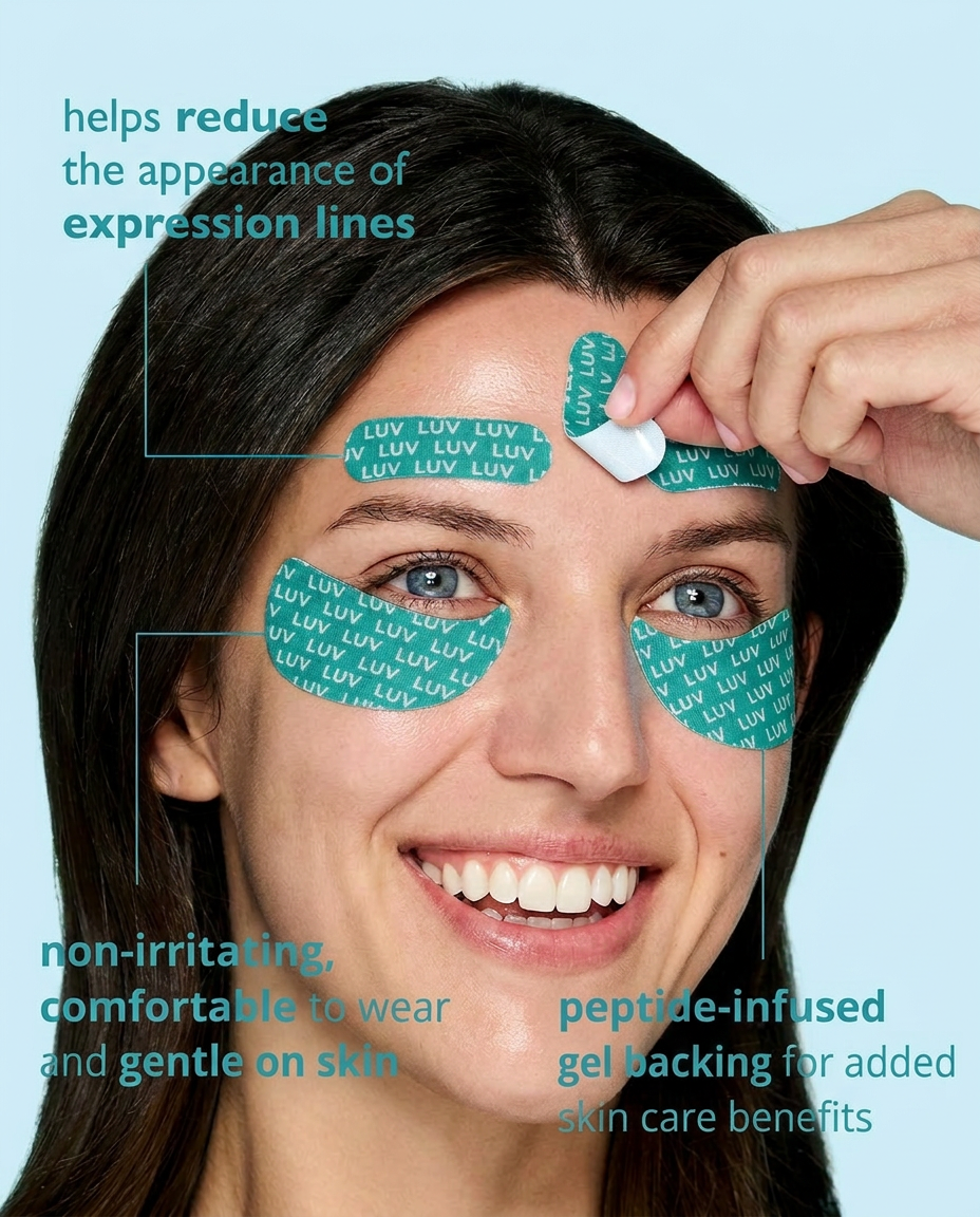 Peptiject Peptide Infused Face + Eye Tape
