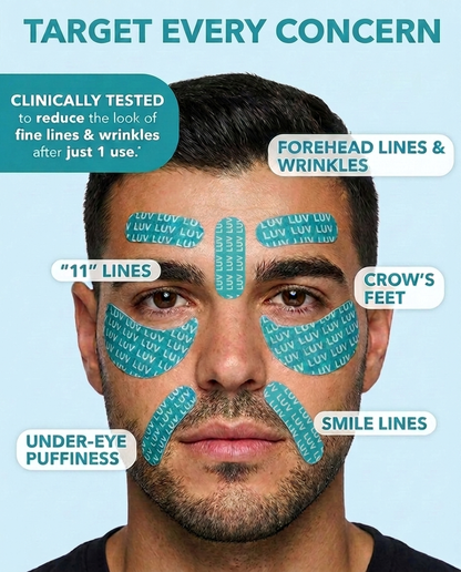 Peptiject Peptide Infused Face + Eye Tape