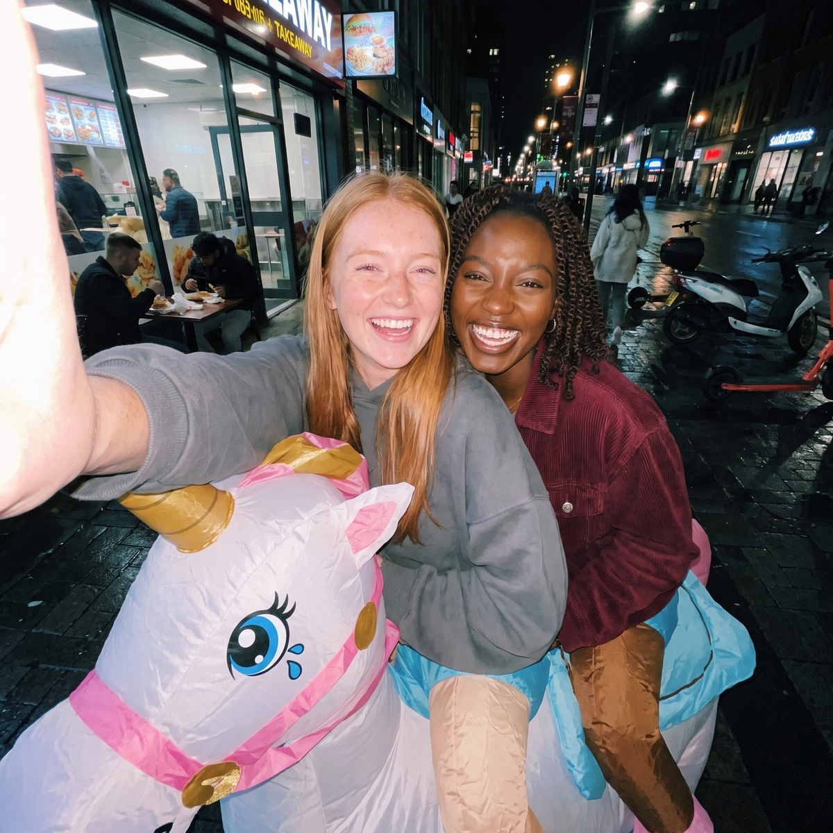 🔥Inflatable Rainbow Unicorn Costume
