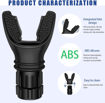 Breathing Trainer Mouthpiece — Adjustable Resistance Lung Exerciser