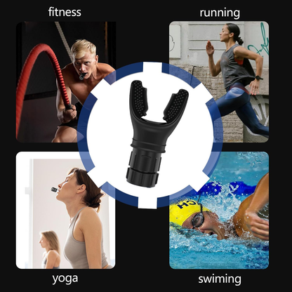 Breathing Trainer Mouthpiece — Adjustable Resistance Lung Exerciser