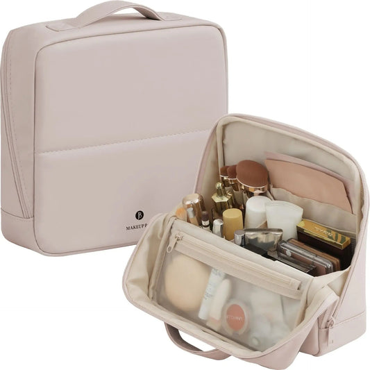 🔥Waterproof Leather Makeup Bag