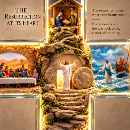 🔥The Story of Jesus LED Cross Lamp