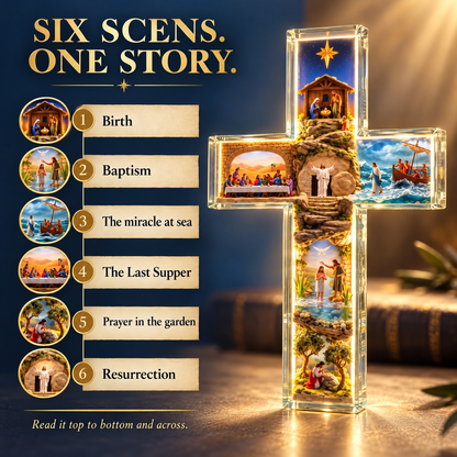 🔥The Story of Jesus LED Cross Lamp