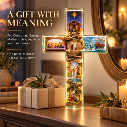 🔥The Story of Jesus LED Cross Lamp