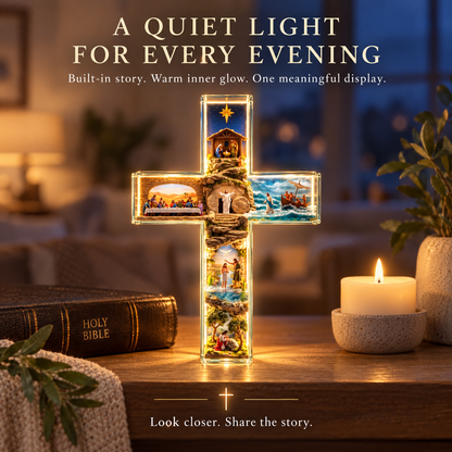 🔥The Story of Jesus LED Cross Lamp