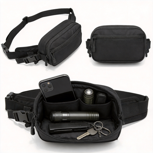 Multifunctional Outdoor Waist Bag with Quick-Access Storage