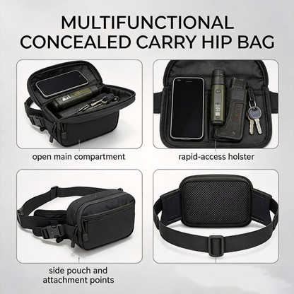Multifunctional Outdoor Waist Bag with Quick-Access Storage