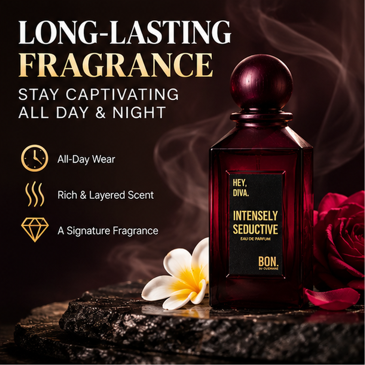 ❤️Intensely Seductive Eau de Parfum – Floral Vanilla Perfume for Women, 100ml