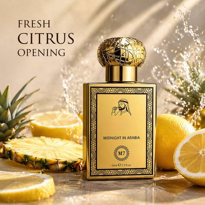 Midnight Citrus Cedar Unisex Eau de Parfum – Long Lasting Arabian Inspired Fragrance
