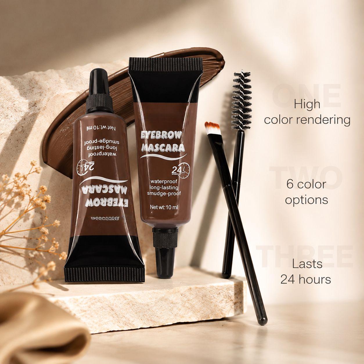 2 PCS Waterproof Long-Lasting Brow Gel