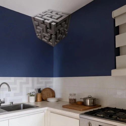 ❤️3D Optical Illusion Corner Wall Art – Peel & Stick
