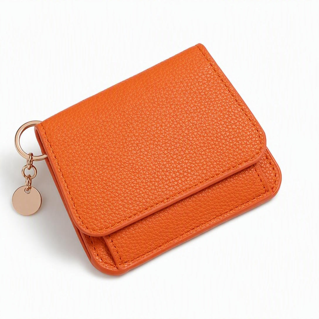 💳 Pocket-Sized Elegance | Women's Elegant Minimalist Short Slim Bifold Purse, RFID Blocking Card Holder & Compact Coin Wallet ✨