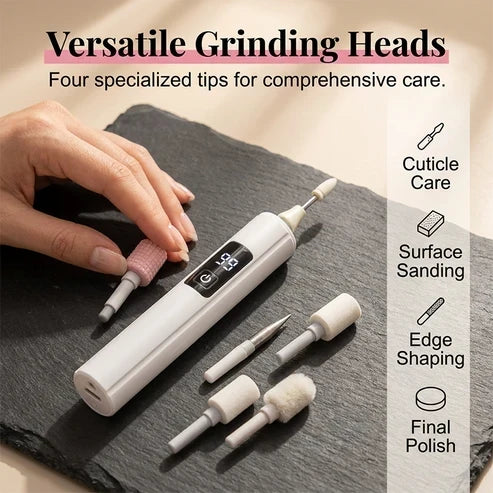 Set profesional de torno eléctrico para uñas: herramienta versátil para el cuidado de las uñas con pantalla digital inteligente de velocidad