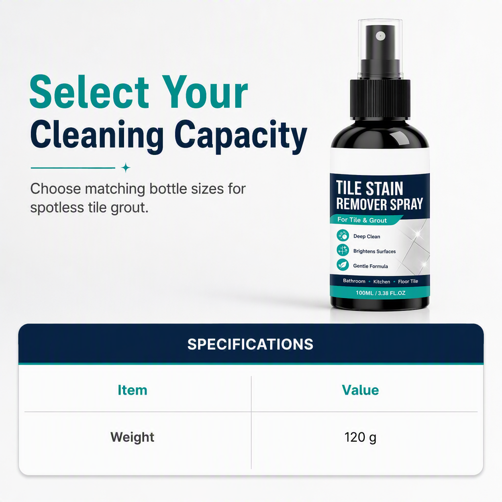 🎉 Grout Cleaning Spray – Easy Care for Tile Lines & Damp-Area Stains