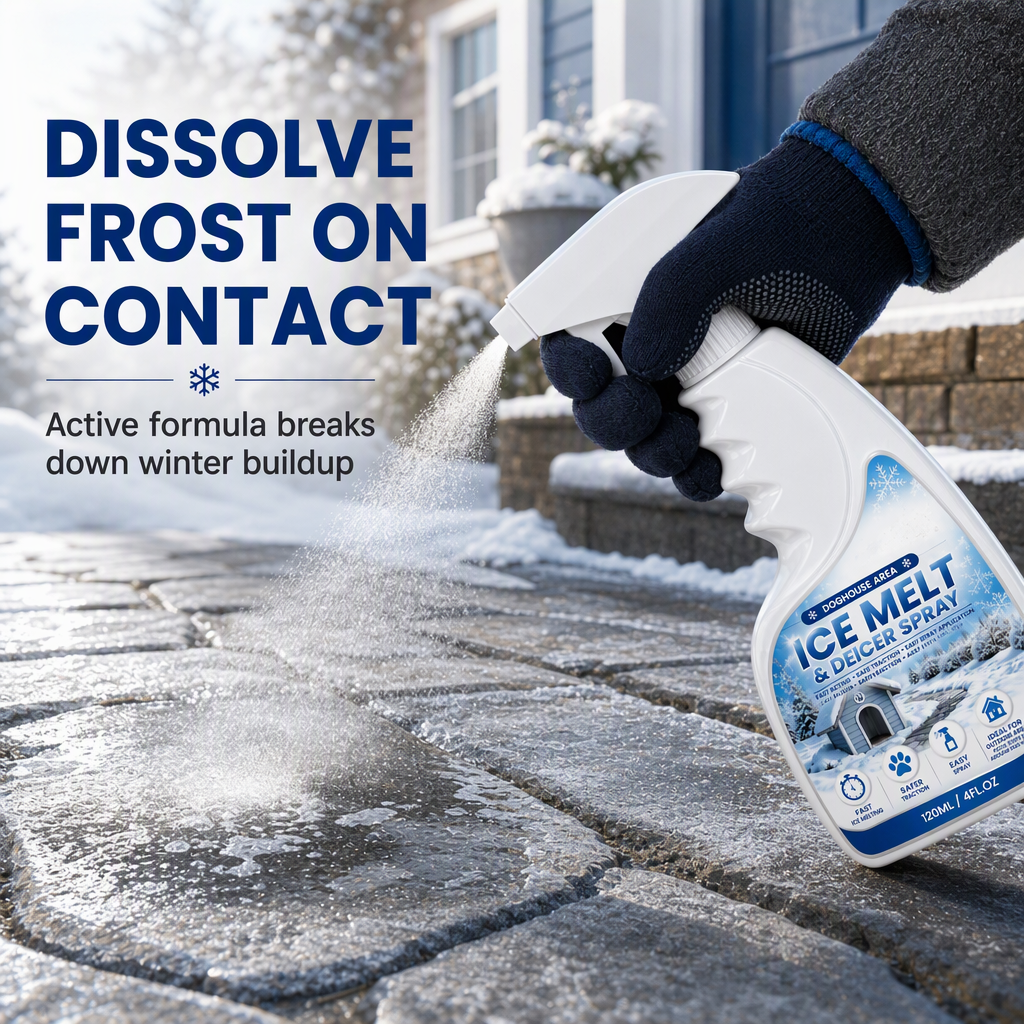🎉🐾 Fast Pet-Safe Outdoor De-Icing & Snow Melting Spray
