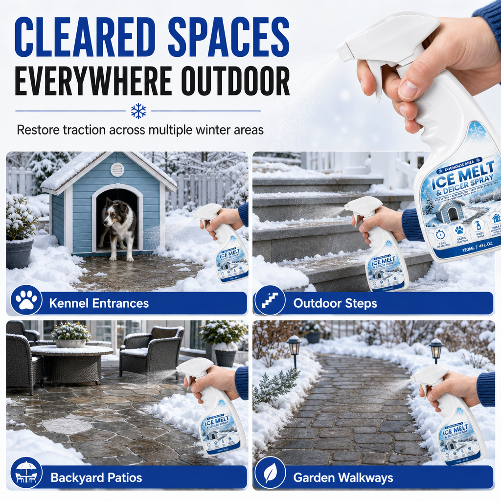🎉🐾 Fast Pet-Safe Outdoor De-Icing & Snow Melting Spray