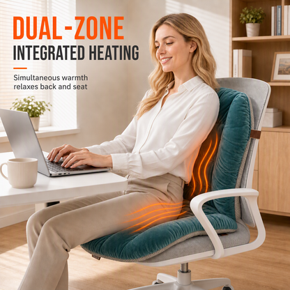 🔥Thickened Plush Integrated Heated Seat Cushion with Backrest