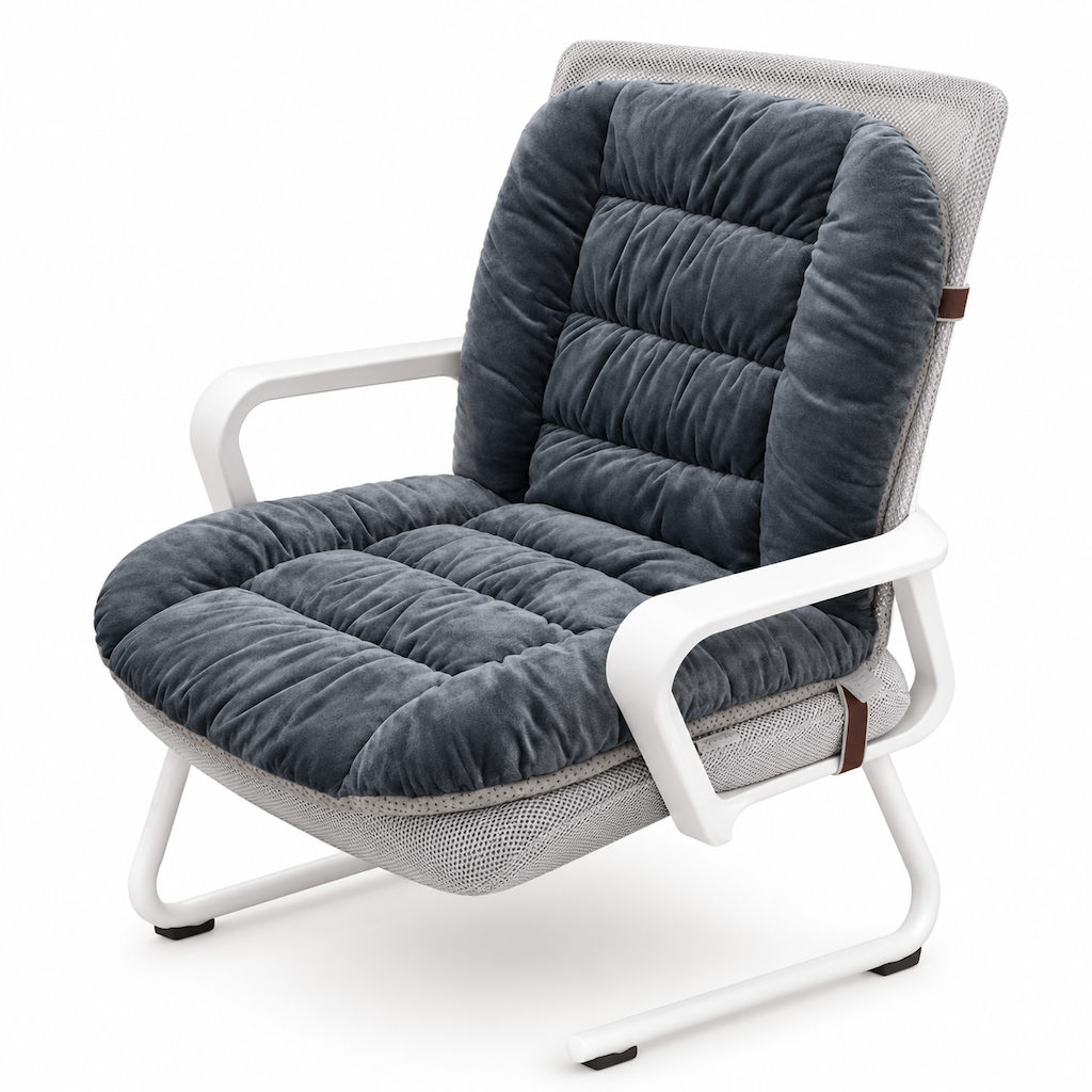 🔥Thickened Plush Integrated Heated Seat Cushion with Backrest