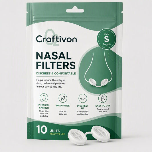 Filtros nasales invisibles – Respire mejor, paquete de 10