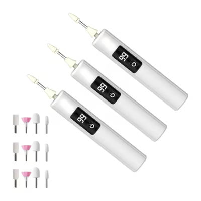 Set profesional de torno eléctrico para uñas: herramienta versátil para el cuidado de las uñas con pantalla digital inteligente de velocidad