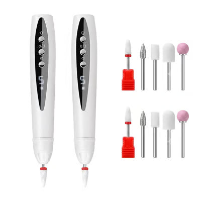 Set profesional de torno eléctrico para uñas: herramienta versátil para el cuidado de las uñas con pantalla digital inteligente de velocidad
