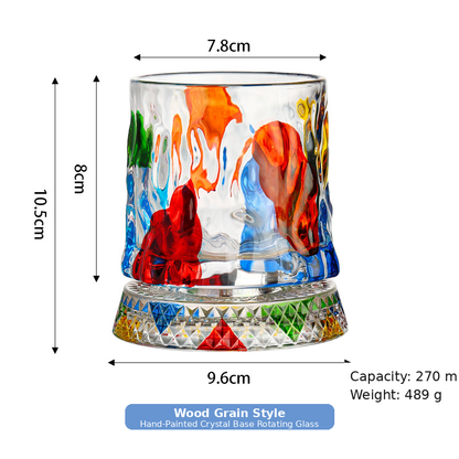 🔥Luxury 360° Spinning Crystal Glass